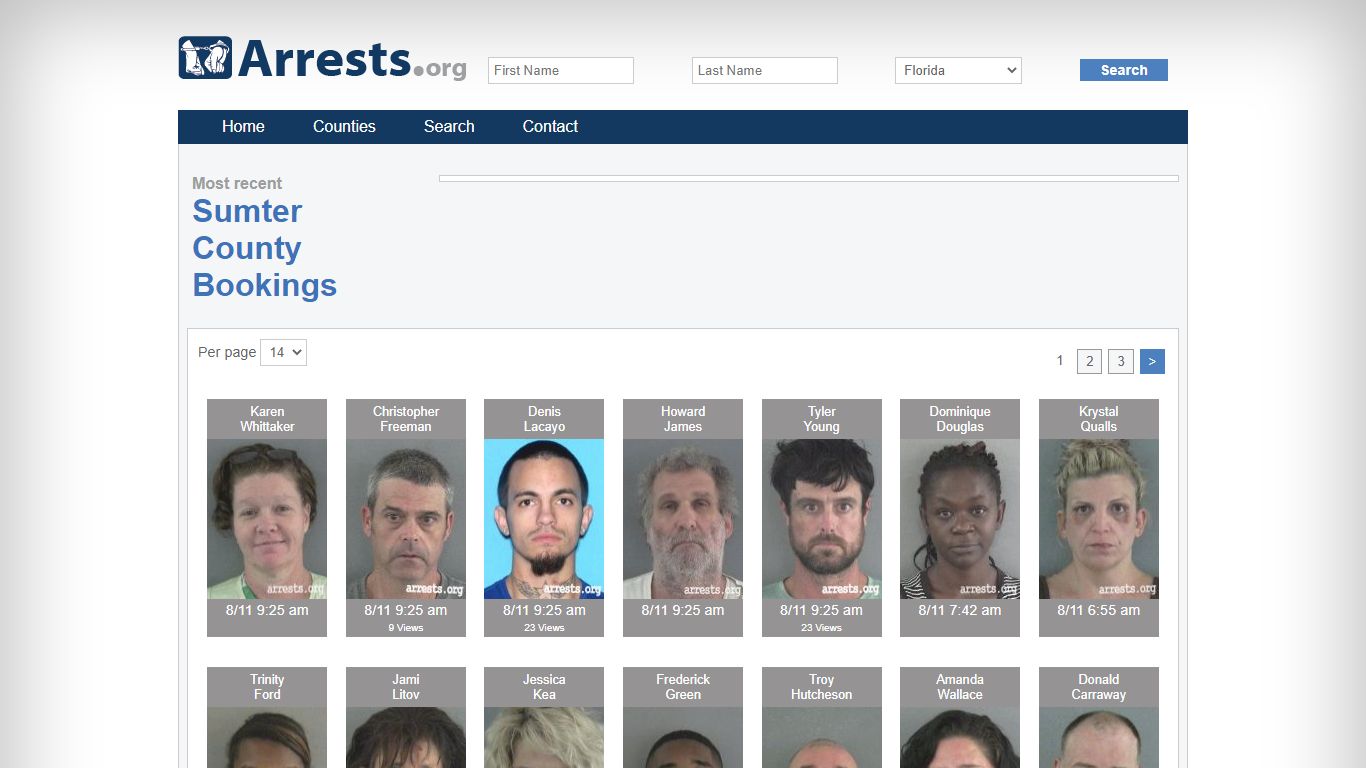 Sumter County Arrests and Inmate Search